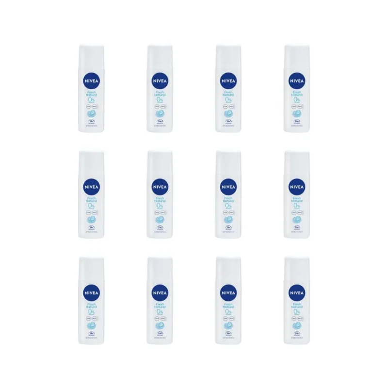 Desodorante Spray Fresh Floral Kit 12x90ml Nivea Feminino Antitranspirante Proteção 48h Desodorante Spray Nivea Feminino Fresh 90Ml-Kit C/12Un