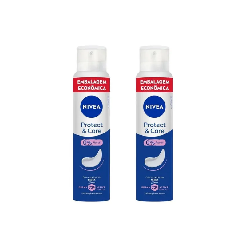 Desodorante Aero Nivea 200ml Fem Protect Care - Kit C/2un