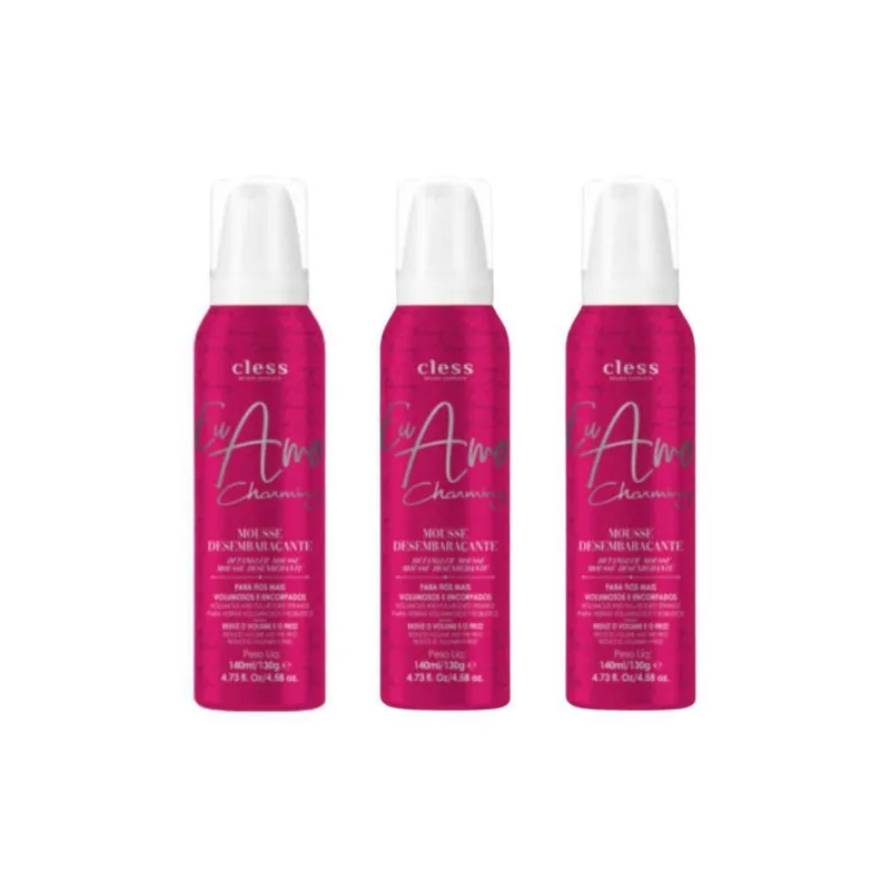 Mousse Charming Gloss 140Ml - Kit Com 3Un