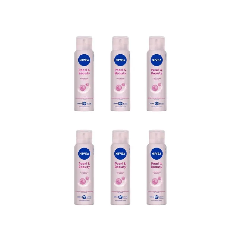 Desodorante Aero Nivea 150ml Fem Pearl Beauty-Kit C/6un