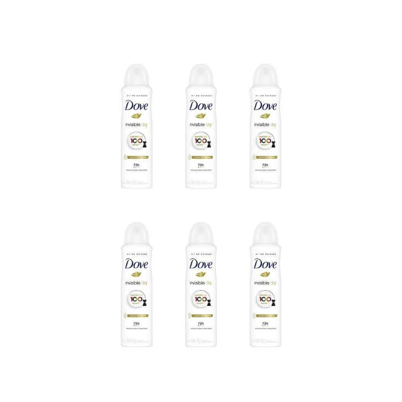 Desodorante Aero Dove 150Ml Fem Invisible Dry - Kit Com 6Un