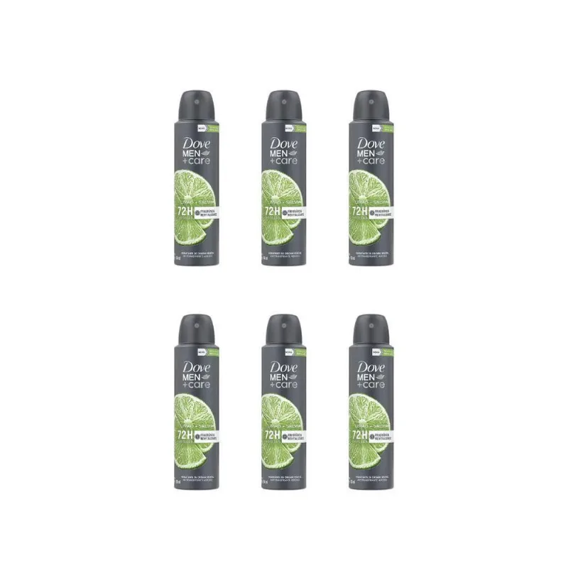 Desodorante Aero Dove 150Ml Masc Limao E Salvia - Kit 6Un