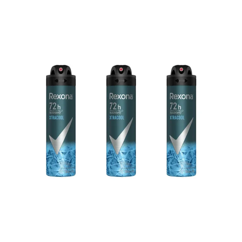 Desodorante Aero Rexona 150ml Masc Xtra Cool-Kit C/3un