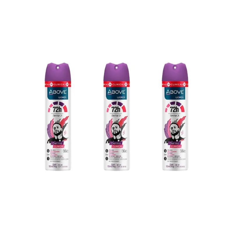 Desodorante Aero Above 150 ml Women-Kit C/3un