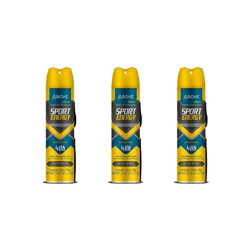 Desodorante Aero Above 150ml Masc Anti Sport Energy-Kit3un