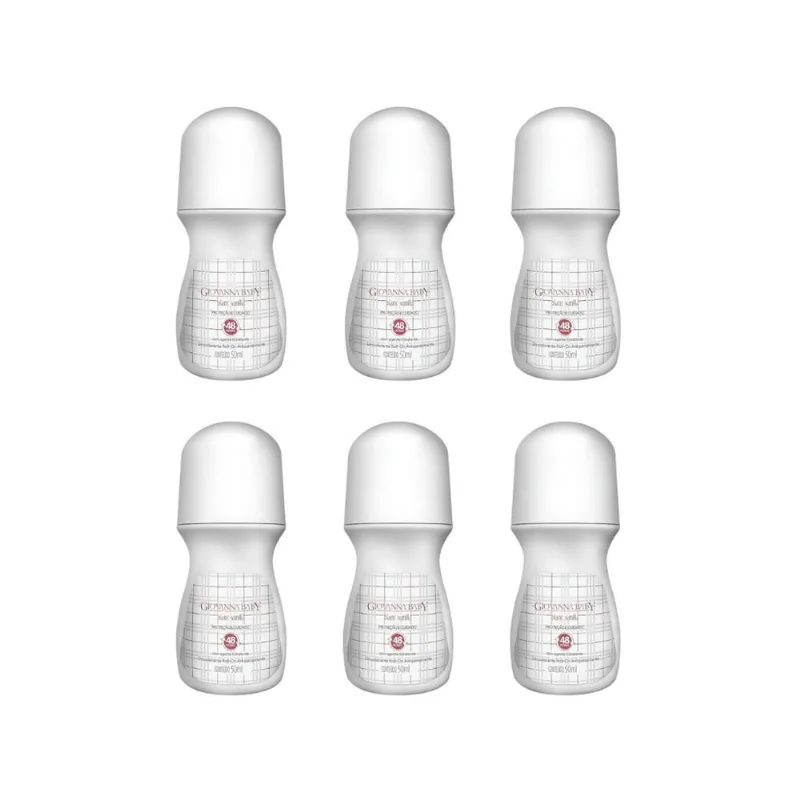 Desodorante Roll-on Giovanna Baby Blanc Vani 50ml-Kit C/6un