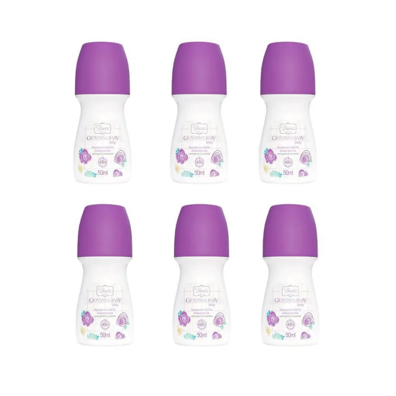 Desodorante Roll-On Giovanna Baby Fantasy 50Ml - Kit C/6Un