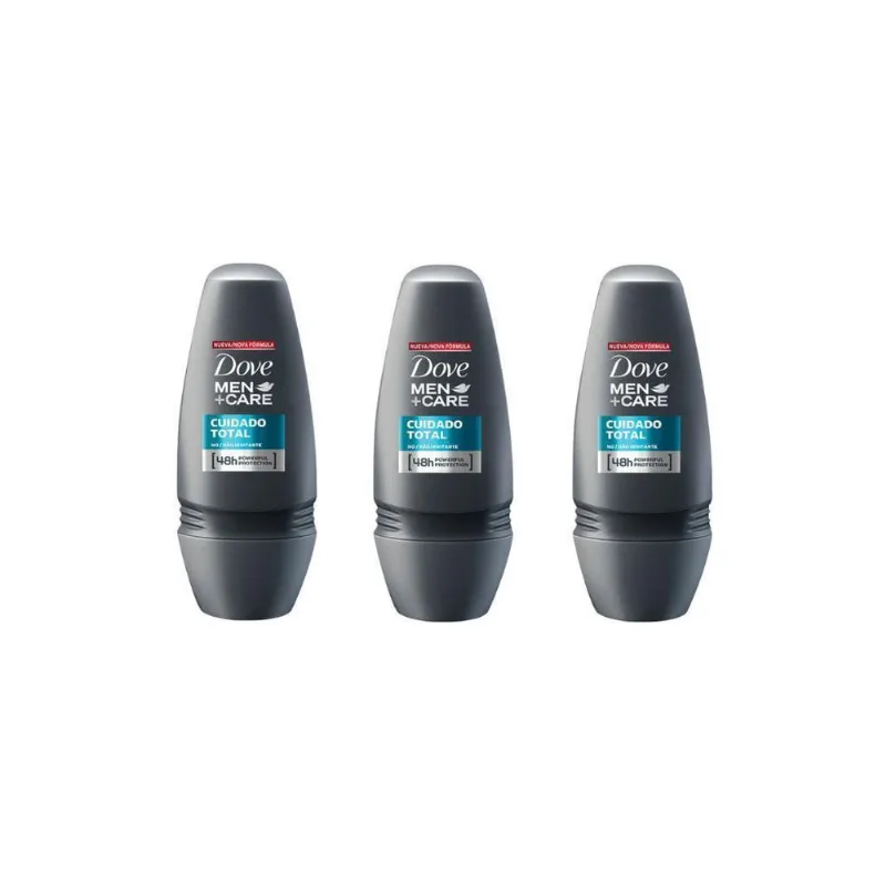 Desodorante Rollon Dove 50Ml Comfort Cuidado Total-Kit C/3Un