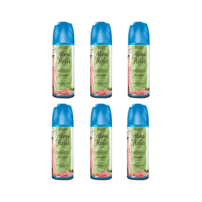 Desodorante Spray Alma de Flores Essências Finíssim 90ml-6un