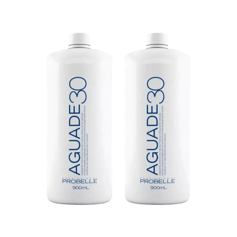 Agua Oxigenada Probelle 900Ml 30Vol Cremosa - Kit Com 2Un