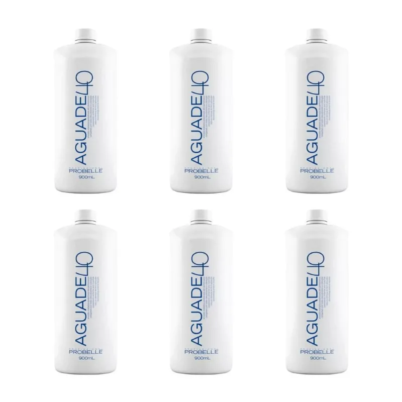 Agua Oxigenada Probelle 900Ml 40Vol Cremosa - Kit Com 6Un