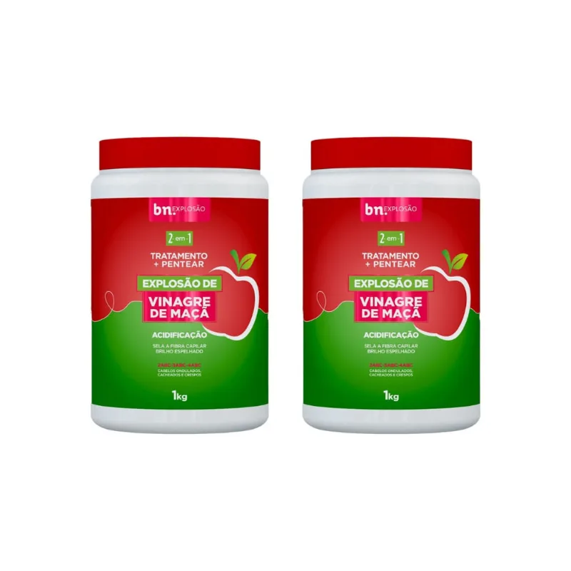 Creme de Trat Beleza Natural 1000g Explosao Vinagre-2un