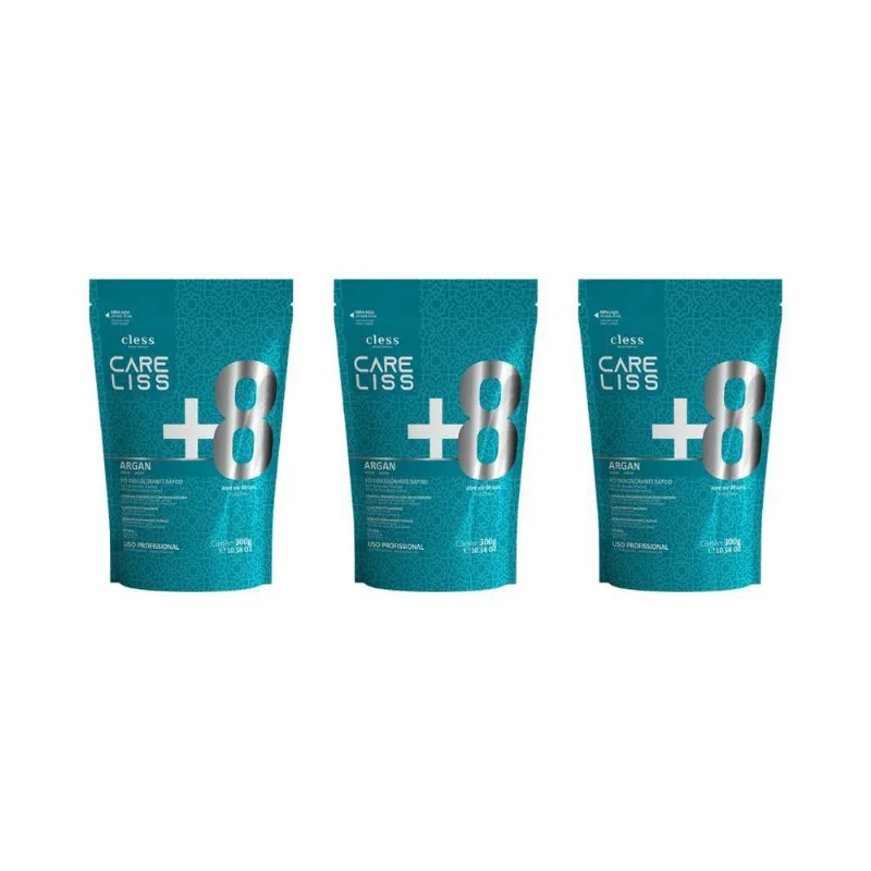 Po Descolorante Care Liss Oleo De Argan 300G - Kit Com 3Un