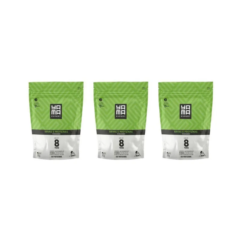 Po Descolorante Yama Ervas E Proteinas 300G - Kit Com 3Un