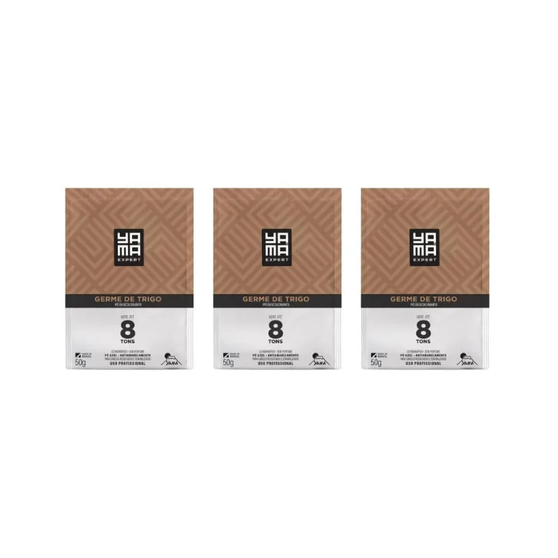 Po Descolorante Yama Germe de Trigo 50g - Kit c/ 3un