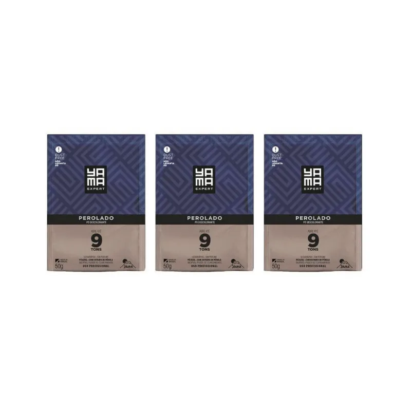 Po Descolorante Yama Perolado 50G - Kit Com 3Un