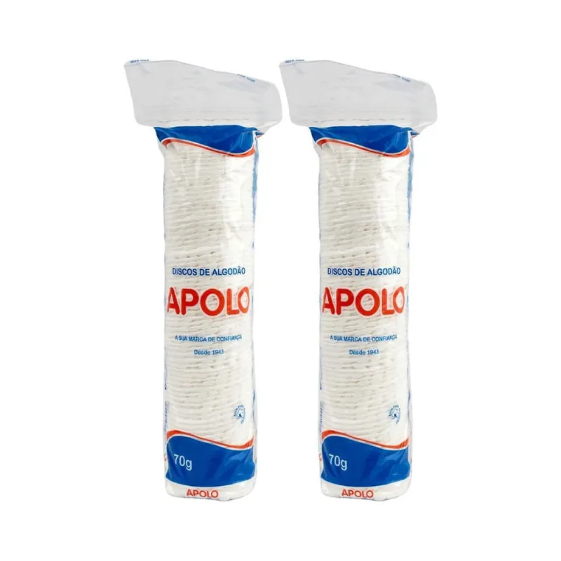 Algodao Apolo Discos 70G - Kit Com 2Un