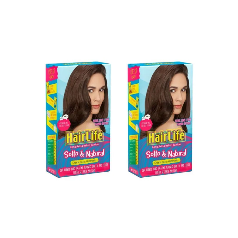 Creme Alisante Hairlife Solto 180g - Kit c/ 2un