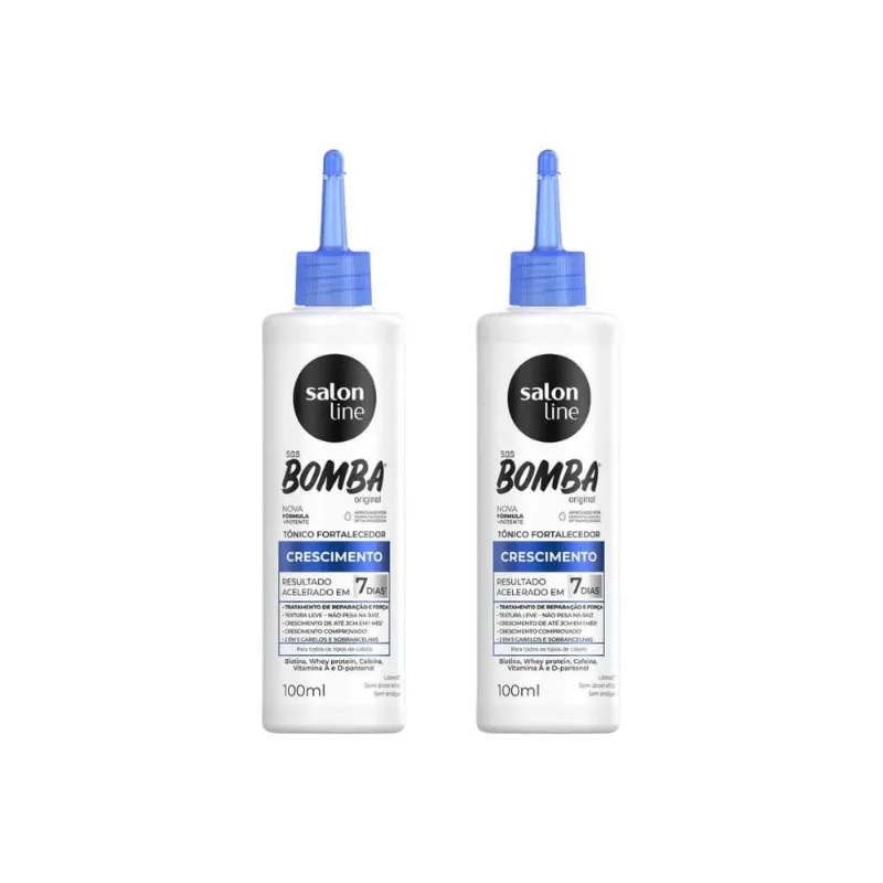 Tonico Capilar Salon Line Bomba de Crescimento 100ml - 2un