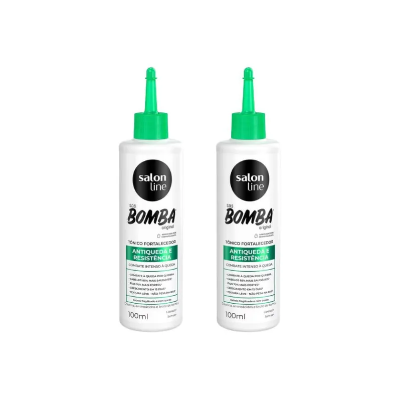 Tonico Capilar Salon Line Fort Antiqueda Sos Bomba 100ml-2un