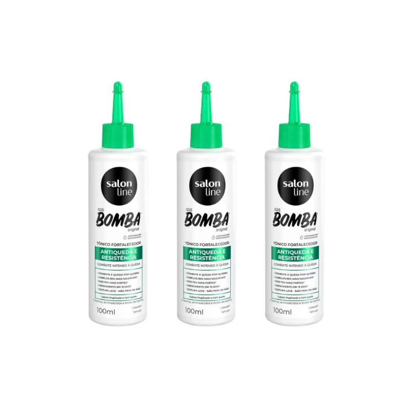 Tonico Capilar Salon Line Fort Antiqueda Sos Bomba 100ml-3un