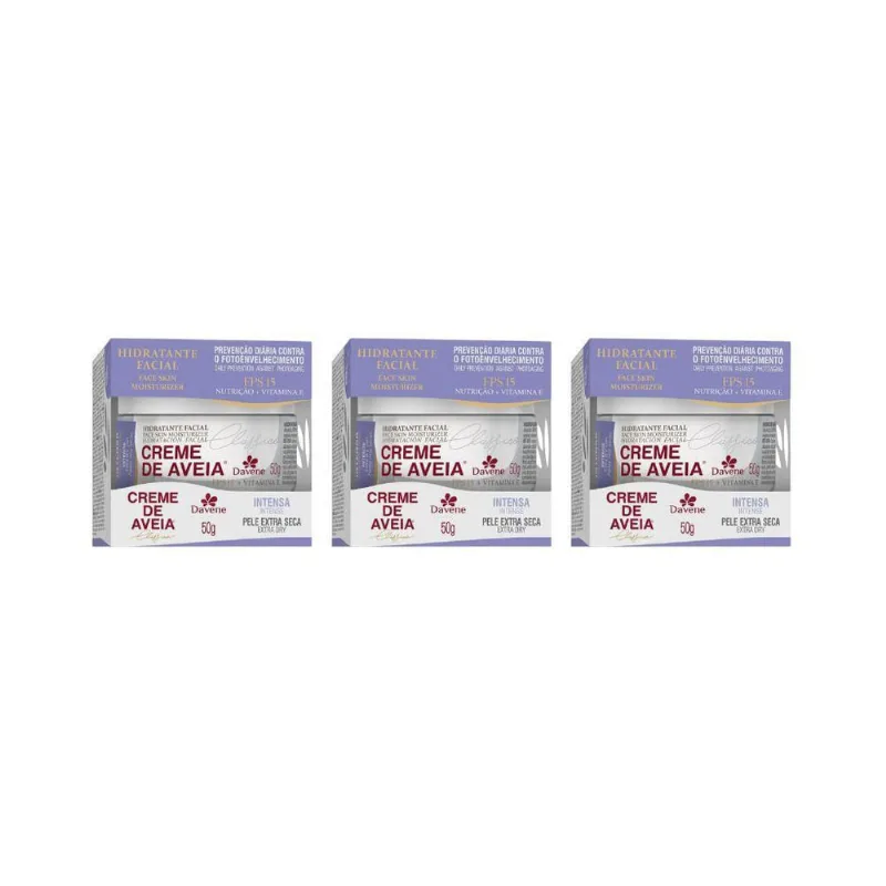 Creme De Aveia Davene 50G Intensa - Kit Com 3Un