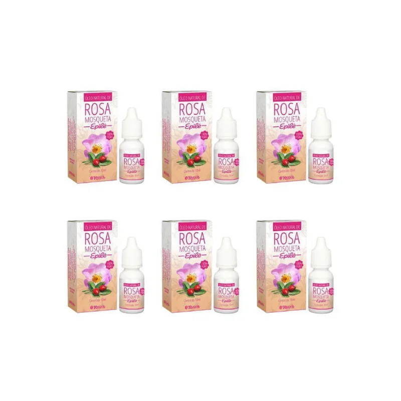 Oleo Corporal Rosa Mosqueta Epile 10Ml - Kit Com 6Un