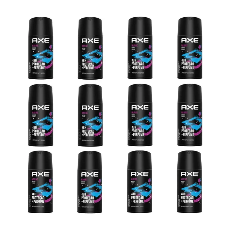 Desodorante Aerossol Axe 150 ml Marine-Kit C/12un