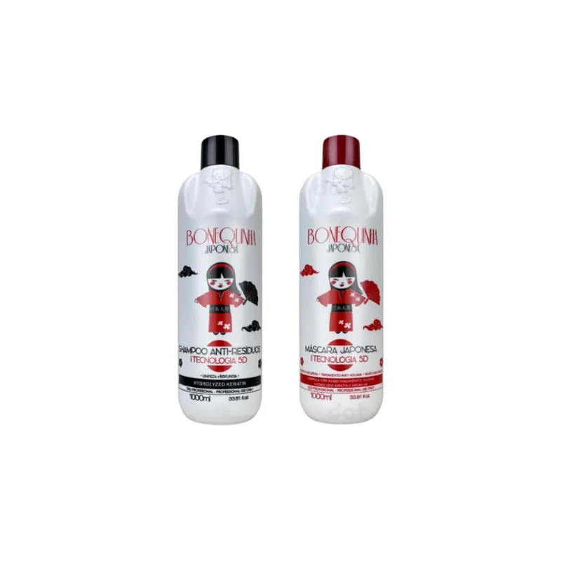 Kit Escova Progressiva Bonequinha Japonesa 1000ml