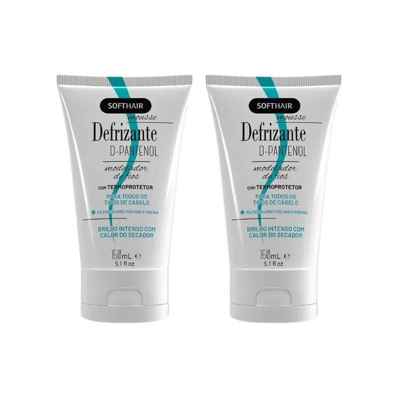 Defrizante Soft Hair 150Ml D-Pantenol - Kit Com 2Un