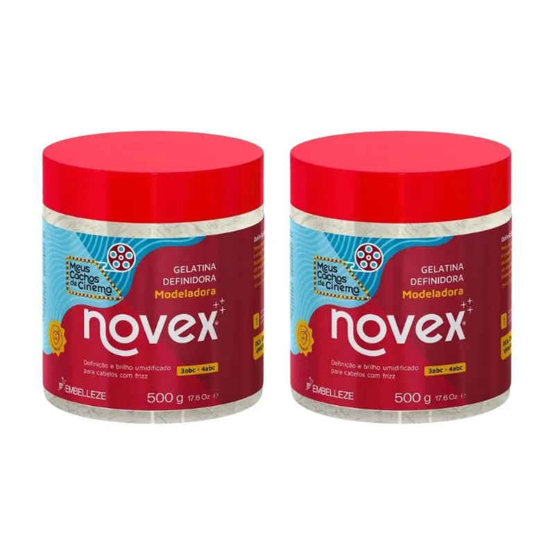 Gelatina Novex Meus Cachos De Cinema 500G - Kit Com 2Un