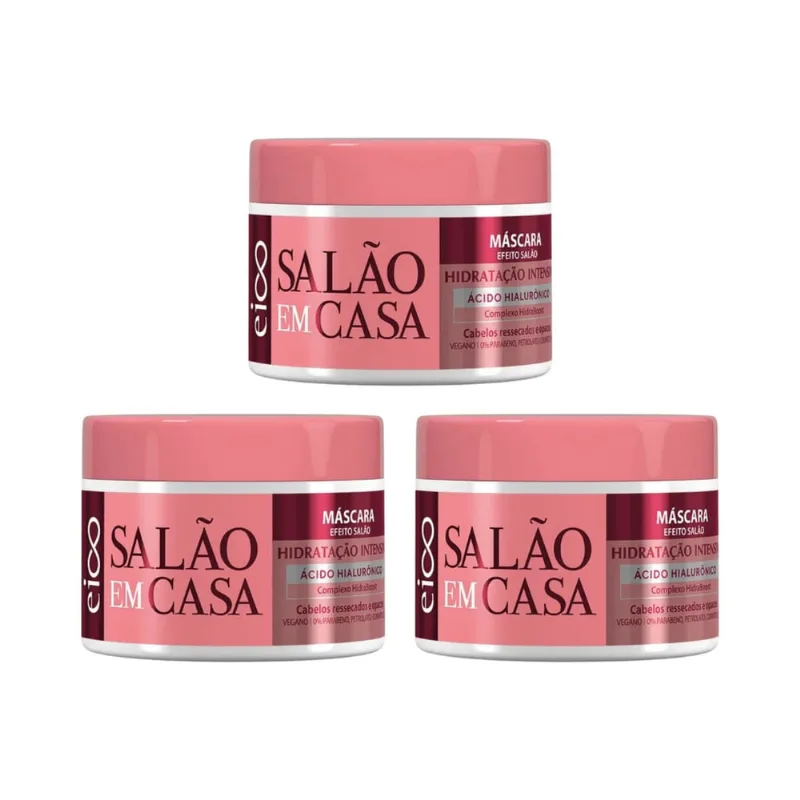 Mascara Eico 270g Hidrataçao Intensiva - Kit c/ 3un