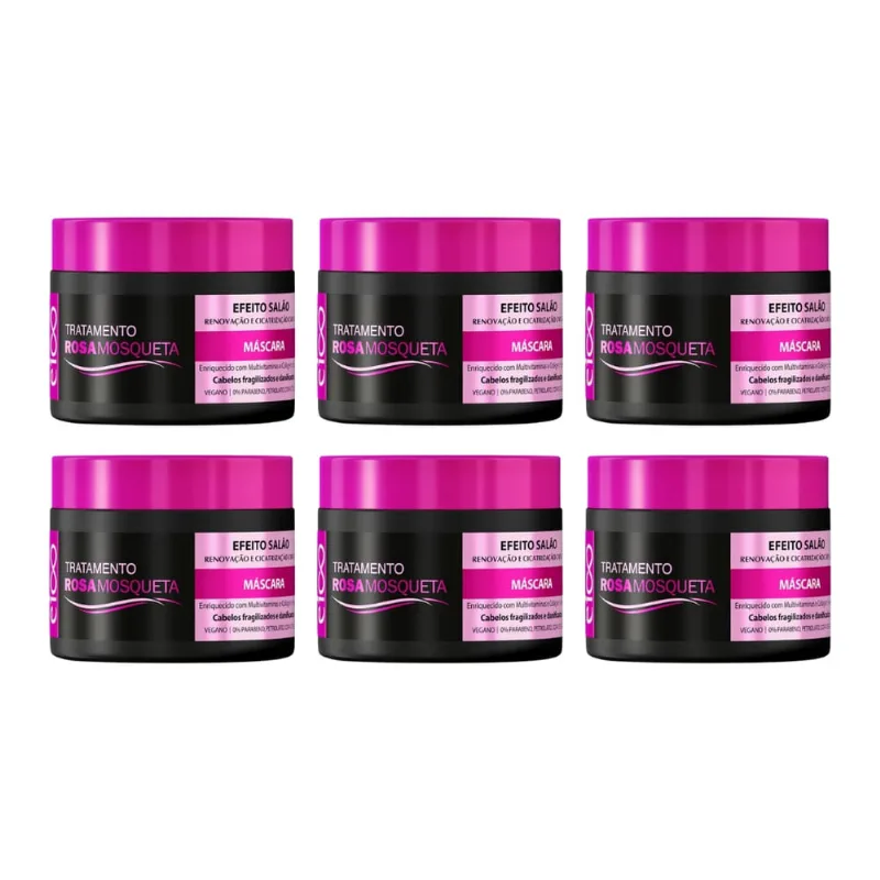 Mascara Eico 270g Rosa Mosqueta - Kit c/ 6un