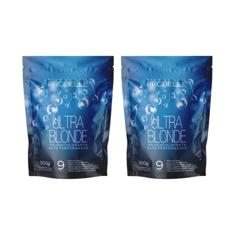 Po Descolorante Probelle 300G Dust Free - Kit Com 2Un