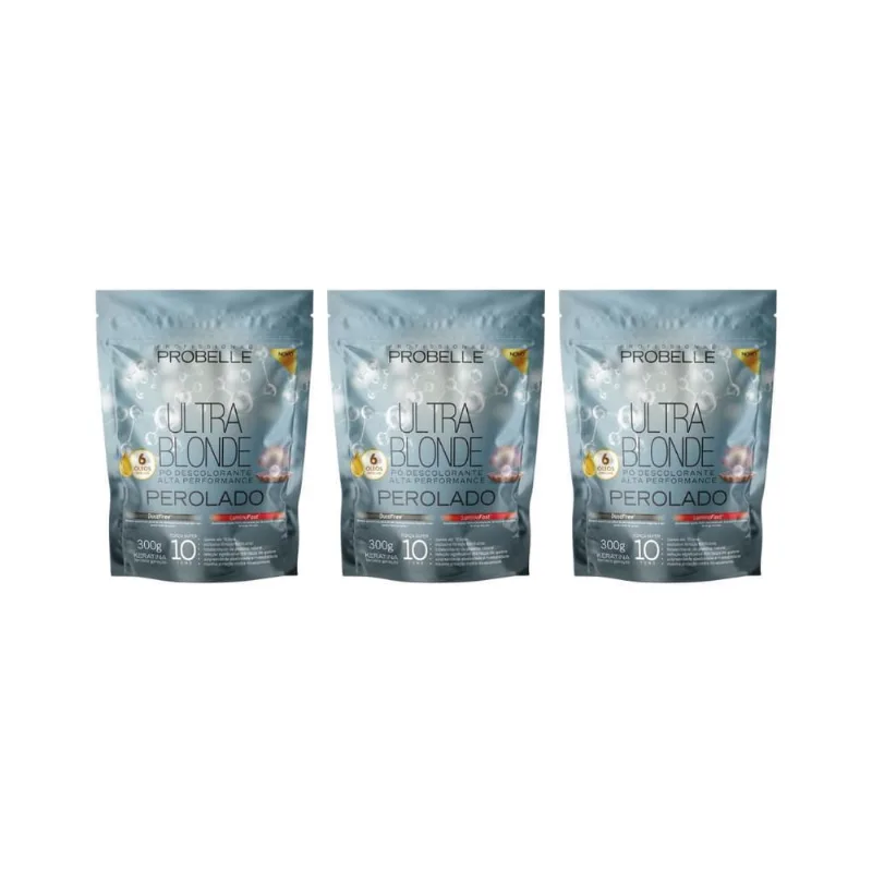 Po Descolorante Probelle 300G Perolado - Kit Com 3Un
