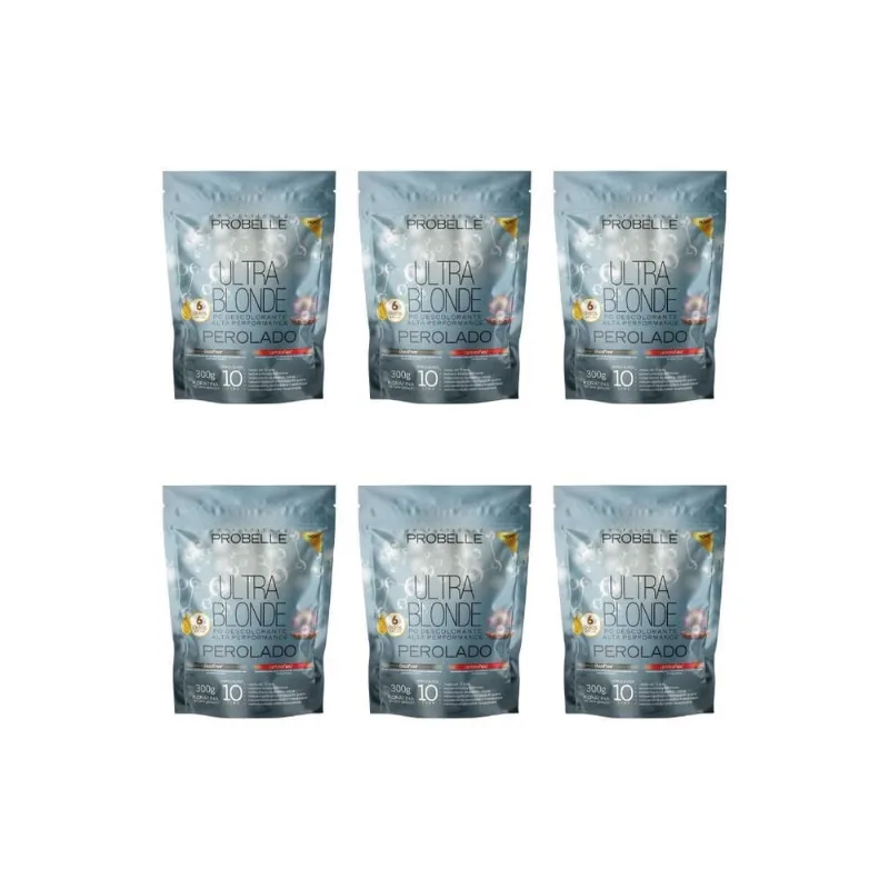 Po Descolorante Probelle 300G Perolado - Kit Com 6Un