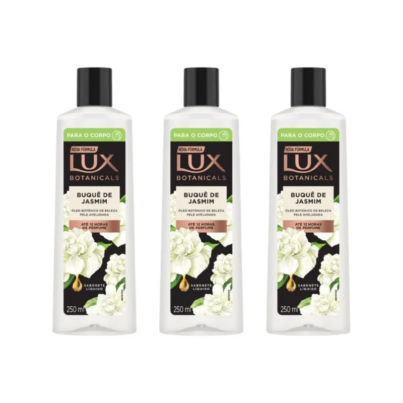 Sabonete Liquido Lux 250Ml Buque Jasmim - Kit Com 3Un