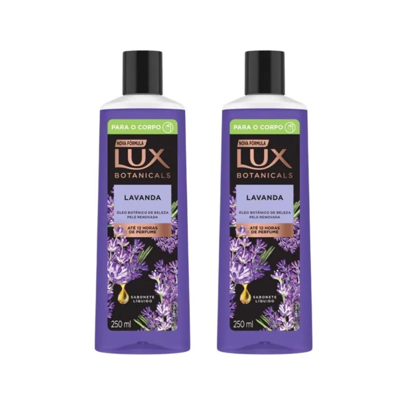 Sabonete Liquido Lux 250Ml Lavanda - Kit Com 2Un