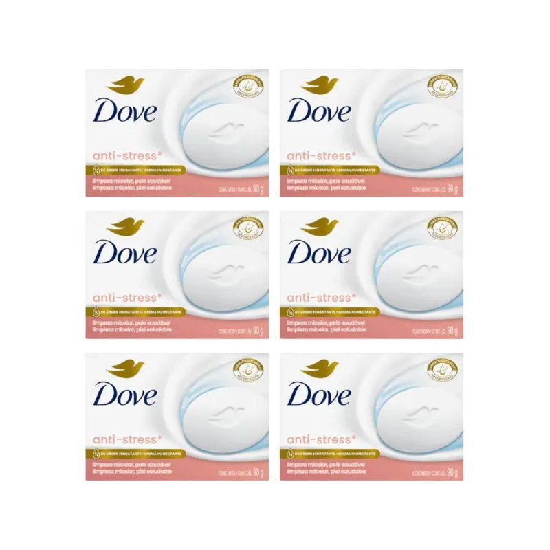Sabonete Dove 90G Micelar Anti Stress - Kit Com 6Un