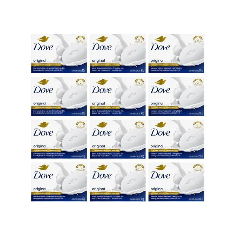 Sabonete Dove 90G Tradicional - Kit Com 12Un