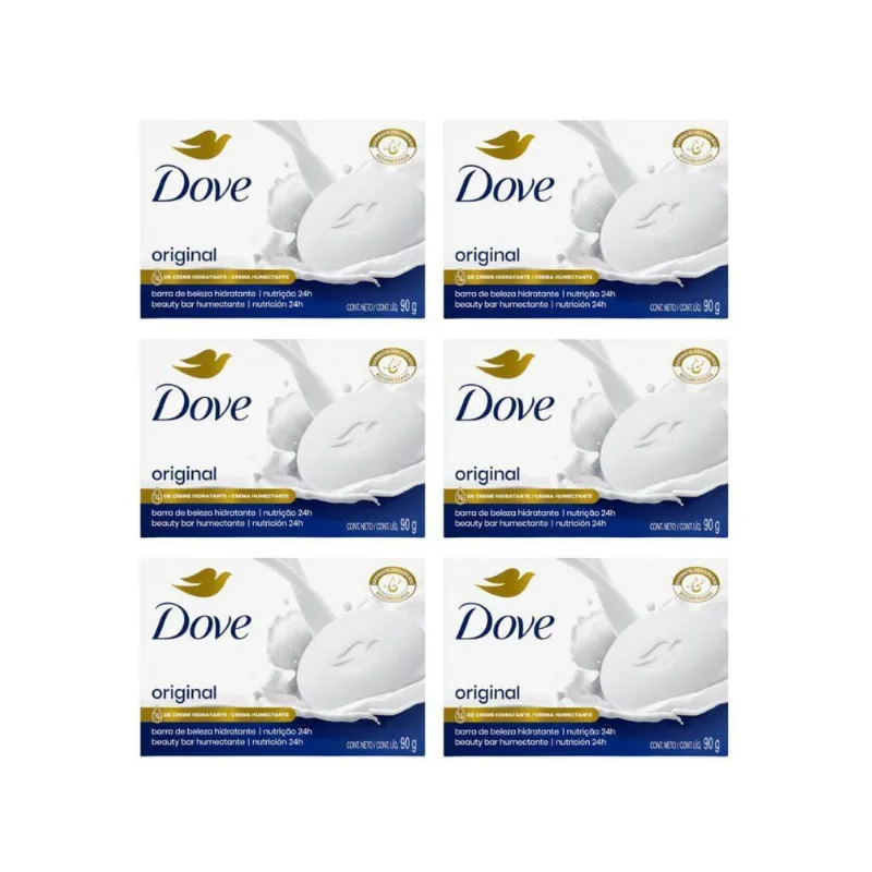 Sabonete Dove 90G Tradicional - Kit Com 6Un