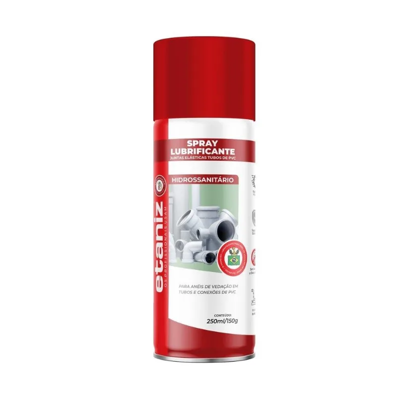 Spray Lubrificante Etaniz Para Hidrossanitários 250ml/150g