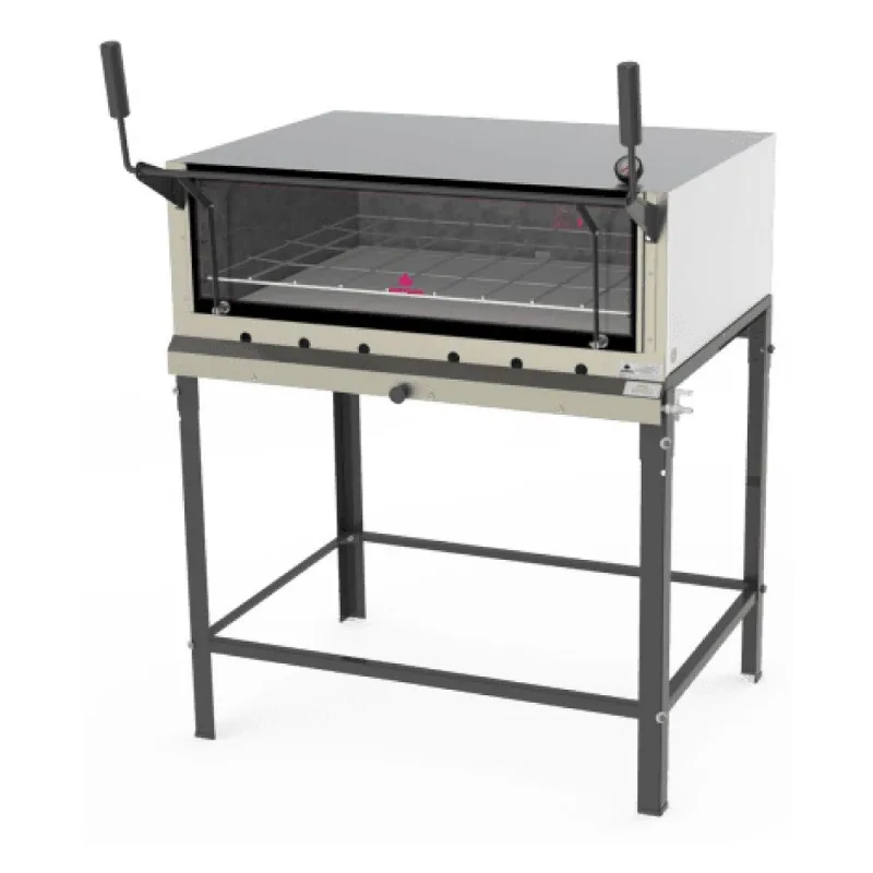 Forno Refratário Inox com pedra avulsa a Gás 90x90 Progás PRP-900 G2 s/kg - Progás