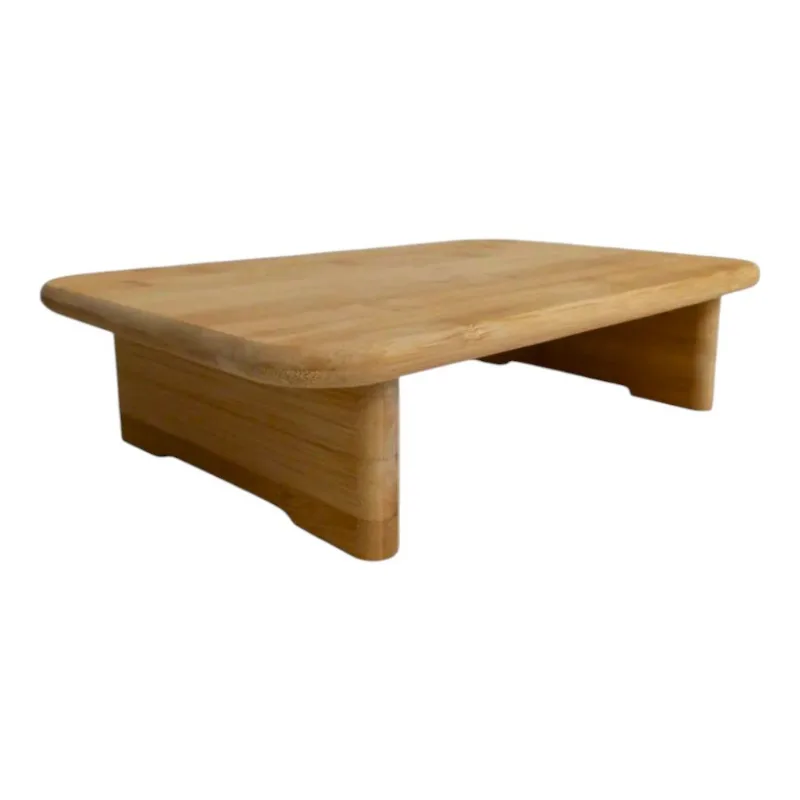 Bandeja Tábua De Corte Com Pé Multiuso Bambu 33cm 0305 (MP)