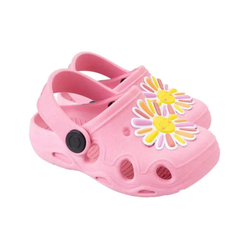 Babuche Infantil Keto Rosa/Flor 036006-7