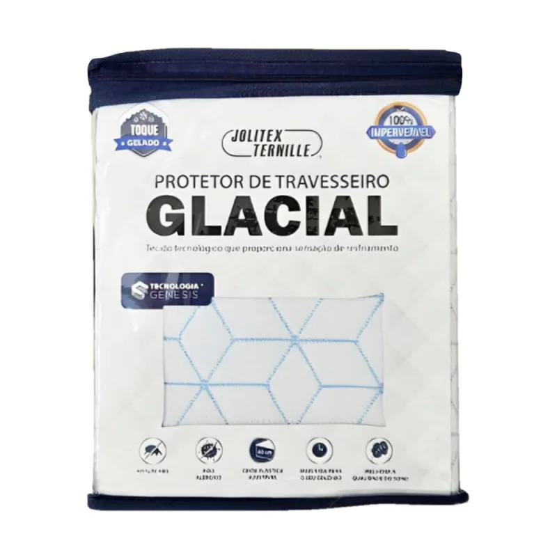 Protetor de Travesseiro Impermeável Jolitex Glacial - Jolitex