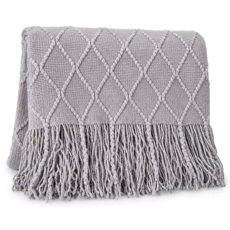 Xale para Sofá Verano Jolitex Cinza 127 x 172cm Peça - Jolitex