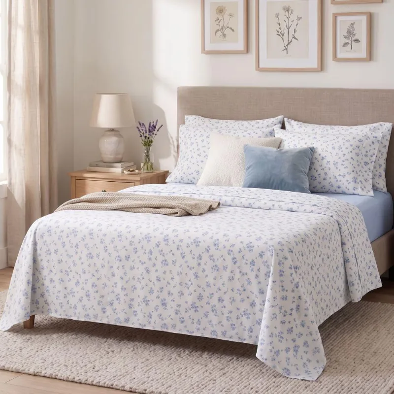 Jogo De Cama Queen Toque De Seda Primavera 4 Peças Poliéster Branco Jolitex - Jolitex