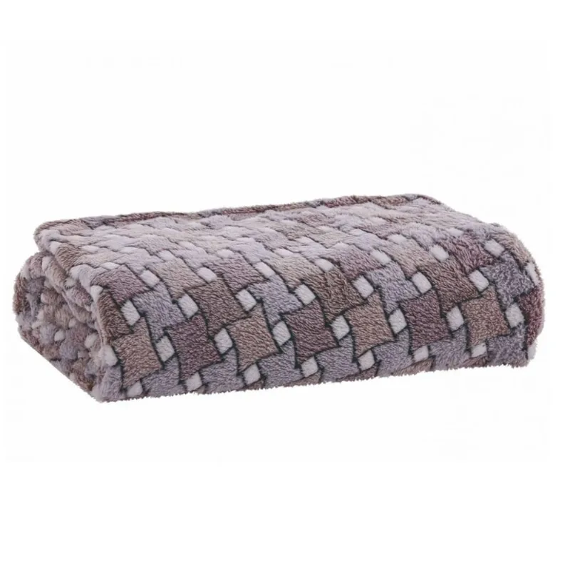 Manta Solteiro Flannel 150x220cm Sollievo Relevo Jolitex Pastilhas - Jolitex