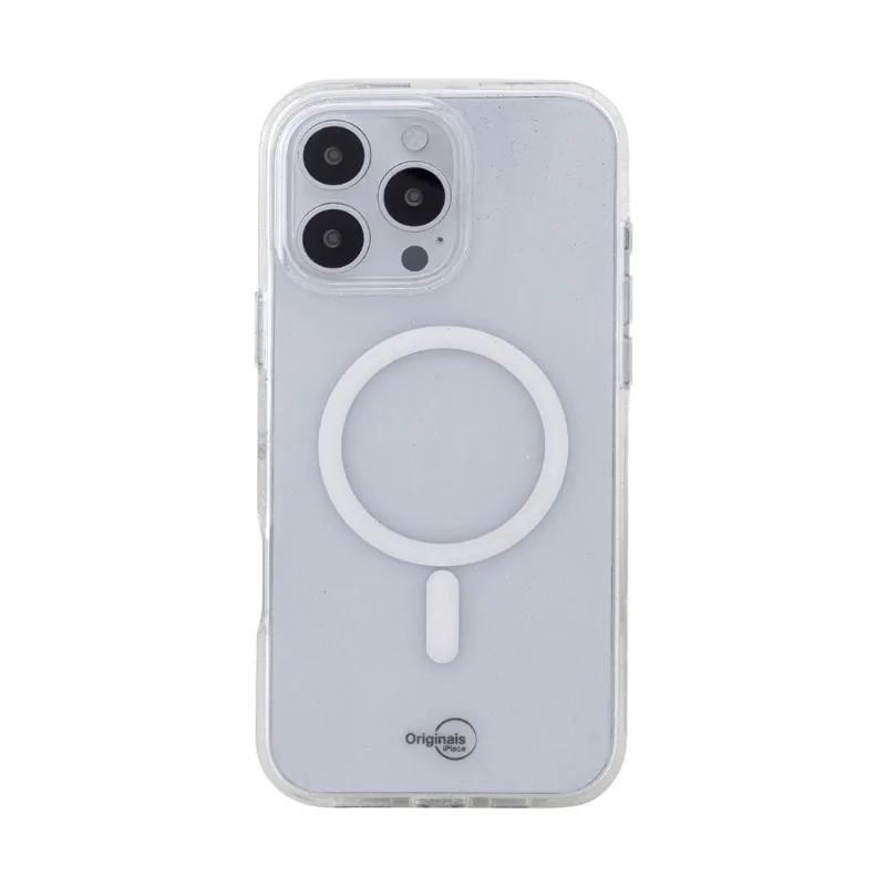 Capa iPhone 16 Pro com indução, Shine Originais iPlace - Transparente com Brilho - Originais iPlace